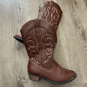 Classic girl Brown Western Boots size 1